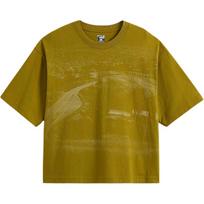 Vans X Atiba Collaboration Skate Hillz Bomb Jefferson Short Sleeve T-Shirt Unisex tops VN000PNKEMJ M brown