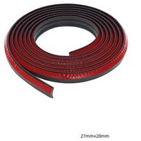 Molding Edge Soft TPE Line Ceiling Strip Self Adhesive Decorative Strip Kitchen Bathroom Window Wall Corner Beauty Seam Decor (Black,S) red