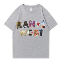 Y2K HipHop Kanye West Album TShirt Harajuku Fashion Graphic Apparel Vintage Street Style Short Sleeve Unisex Women Unisex Tshirt 4XL brown
