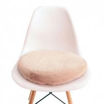 Japanese Zen Meditation Round Rabbit Fur Tatami Floor Cushion 40*40*5cm with Cover + Stretch Core black