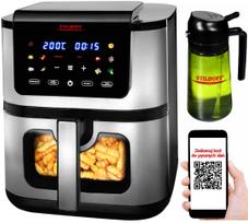 Large Oil-Free Fryer Air Fryer 8.5L Airfryer + 2-in-1 Sprayer