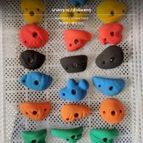 10 vnt. laipiojimo atramų vaikams, dervos uolų sienelių rankenos, patalpų lauko makaronų spalvos su varžtu Macaron w Expansion