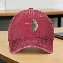 Washed Baseball Cap Copy Moon Joy Artemis II Summer Hip Hop Hats For Couple Women Casual Hiking Fishing Sun Baseball Caps One Size gray