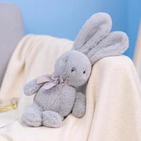 Mini pliušinių žaislų rinkinys Kawaii pagalvėlės Triušio pliušinis žaislas Kaklaraištis Apkabinama lėlė Kūrybiškos dovanos mergaitėms Lėlė Kawaii triušio pliušas Animacinis gyvūnas 25cm balta