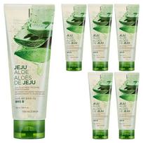 The Face Shop Fresh Jeju Aloe Soothing Cleansing Foam, 150ml, 6 pcs beige