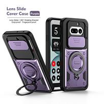 Nothing Phone 4A Anti-Drop Magnetic Car Mount Case with Rotating Ring Holder 4A raudona