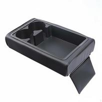 Car Armrest Storage Organizer, PU Leather Multifunctional Cup Holder, Rear Seat Tray, Universal Fit juoda