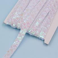 10 Meters Length Sequin Trim Ribbon Metallic Finish Glitter Sequin Braid  For Hair Accessories balta