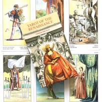 Renesanso būrimo kortelių Tarot anglų kalba beige