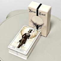 Gothic Tarot Deck Horror Style 78 Rider-waite Cards 10.3*6cm Embark on An Eerie Journey with Our Gothic Horror Tarot Card Deck white