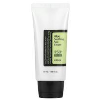 CosRx, alavijų raminamasis kremas nuo saulės, PA+++, SPF 50+, 1,69 fl uncijos (50 ml) beige