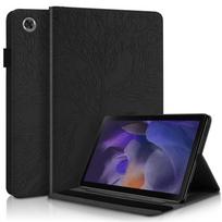 Tablet Case for Samsung Galaxy Tab A9 Plus Case 11 Inch Embossed Tree PU Leather Flip Cover for Galaxy Tab A9 Plus Case Coque A9 Plus (11 inch) black