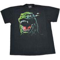 Vintage 1997 GODZILLA Size XL Original 90s Movie Single Stitch T-Shirt Mens Womens Tees Top REPRINT L gray