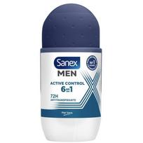 Sanex Men Active Control 6-in-1 Roll-On Deodorant 72h rutulinis antiperspirantas vyrams, 50 ml