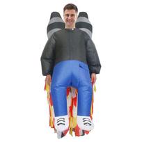 Party Rocket pripučiamas kostiumas, suaugusiems 150-190cm pilka
