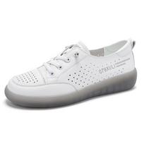 Moterų minkštapėdžiai slip-on su raišteliais laisvalaikio plokščiapadžiai batai 37 white
