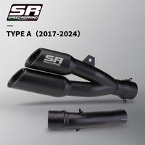 For Rebel 500 300 CM500 CM300 CMX500 CMX300 2017 - 2023 Motorcycle Exhaust Pipe Escape Moto Muffler gray