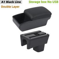 Car Armrest Box For Suzuki Swift 2005-2020 Car Center Console Interior Parts with Led USB Cup houlder 2006 2007 2008 2019 A2 Red line black