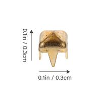 1000Pcs Mini Claw Nails Decorative Rivets Metal Spike Studs DIY Claw Studs for Clothes Hats Dressmaking Supplies auksinė