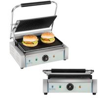 Double-Sided Grill, Ribbed Panini Press