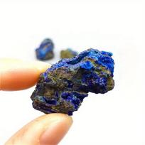 Natural Azurite Stone Ore And Malachite Symbiotic Raw Stone Crystal Cluster Home Decoration Reiki Healing Crystal Collectible gray