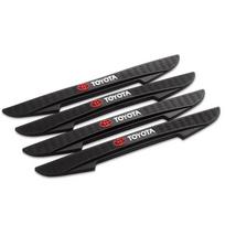 4Pcs Car Door Edge Anti-collision Strips Bumper Trim Sticker Accessories For Toyota Rav4 Corolla Chr Yaris Camry Cross Auris TRD KC0