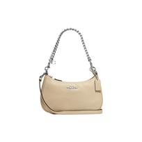 COACH Teri Pebbled Leather Portable Crossbody Bag, Shoulder Bag Regular Women's Ivory White CE556-SVIY One Size 1 beige