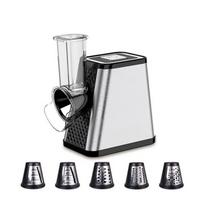 800W 5-IN-1 Kitchen Vegetable Chopper High Power Electric Food Slicer Multifunctional Stainless steel Vegetable Cutter white
