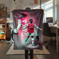 Bukayo Saka GOAT Blanket, High quality Comfortable for All Seasons, Home Decor, Warmth and Comfort 80cm x 120cm