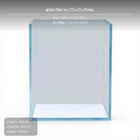 Mini Betta žuvytės akvariumas, Itin skaidraus stiklo stalo akvariumas, Kelios parinktys 12x12x15cm tuščias akvariumas 12x12x15cm Bare Tank white