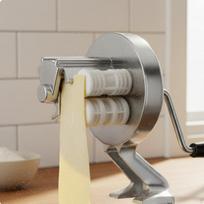 Tabletop Gnocchi Press Table Clamp Mount Manual Macaroni Machine Aluminum Alloy Body Hand Crank gray