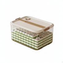 Mahjong Storage Box with Lid Completely Transparent for Board kreminė