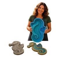 DIY Pattern Silicone Stepping Stone Mold Sea Turtle Garden Concrete DIY Mould  Walkway Style 5 blue
