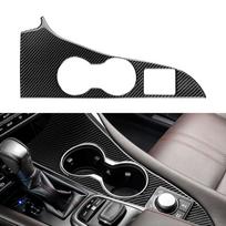 For Lexus RX 300 350h 450h 2016 2017 2018 2019 2020 2021 Real Soft Carbon Fiber Accessories LHD RHD Car Water Cup Holder Sticker LHD black