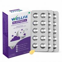 Wellfa Sleepwell Melatonin 5mg Sleep Supplement | Dissolving Effervescent Tablets with Chamomile | Better then Sleep Gummies & Strips | Sleep Aid f