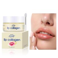 Hyaluronic Acid Collagen Sleep Lip Mask 20g Deep Hydration Lasting Moisturizing Exfoliation Day and Night Can Be Given as a Gift brown