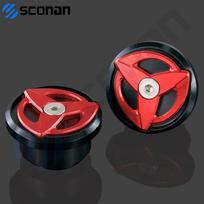 For KAWASAKI Ninja400 Ninja 400 EX 400 EX400 EX250 Ninja 250 2018   Motorcycle Accessories Frame Hole Cap Cover raudona juoda spalva