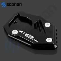 For HONDA CB650R CB 650R CB650 R Motorcycle CNC Aluminum Side Stand Enlarge Kickstand Enlarge Plate Pad NO LOGO Titanium black