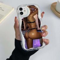 skirtas iPhone 11 12 13 14 15 Pro Max 7 8 Plus Infinix Hot 40 Realme C55 C35 OPPO A96 A16 telefono dėklai A50 Sommer Ray išskirtiniai kreminio rašto minkštas dėklas OPPO Reno 7 LITE black