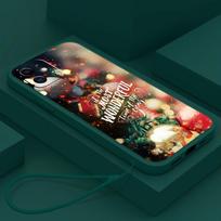 Samsung Galaxy A24 A54 A14 A23 iPhone 11 12 13 14 15 Pro Max Xiaomi Redmi 13C Huawei tiesaus krašto minkštas telefono dėklas A1 Kalėdos Laimingų Naujųjų Metų menas honor 50 SE dramblio kaulas