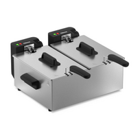 Tristar Double deep fryer | FR-9342 | Power 3600 W | Capacity 6 L | Silver|FR-9342