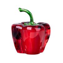 Artistic Glass Peppers Replicas Home Decoration Kitchens Table Centerpieces Shatterproof Design 45mm Size black