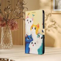 Leather Phone Case For Xiaomi Poco X8 Pro Max X8 Pro X7 X6 Neo X5 X4 X3 Pro GT NFC Cover Flip Wallet Magnet Painted Case Flower Poco X3 GT white