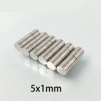 20/50pcs 10x1mm & 5x1mm Ultra-Thin Magnets - Perfect 2:1 Diameter Ratio, Same 1mm Thickness
