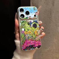 Classic Game P-Plants Vs Z-Zombies Skin Sticker for iPhone 17Pro/Pro Max Decal Protective for Back,  Camera(Not Phone Case) iPhone 17 Pro white