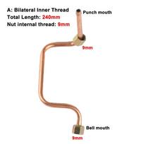 1Pcs Anti-overheating Valve Tube Copper-plated aluminum Air Line Hose  Wide Application Style A
