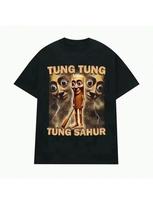 Tung Tung Tung Sahur Funny Baseball Bat Expression Pack T-Shirt Wo Fashion Humor Style T-Shirt Summer Round Neck Top Y2k 5XL įvairiaspalvis