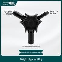Aluminum-Plastic Pipe Expander & Bender with Chamfering Tool for 1216, 1620 & 2025 Solar and Water Pipes Aluminum-plastic pipe expander black