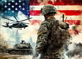Military-themed soldier and helicopter design decor Backdrop with the American flag party background military decor Banner Vinyl 100X75cm