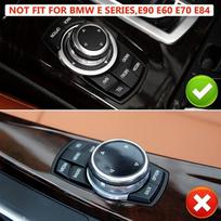 Pakeičiama dalis Multimedijos IDrive valdymo rankenėlės mygtuko dangtelis Tinka BMW F10 F20 F30 F01 F25 gray